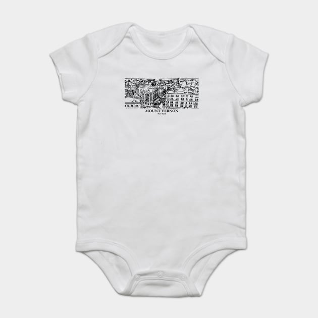 Mount Vernon - New York Baby Bodysuit by Lakeric